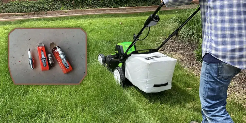 lawn mower spark plug size